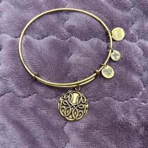 Alex and Ani Gold Charm Bangle
